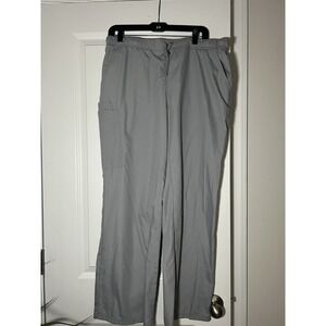 Women's Light Grey Scrub Bottoms Pants Size Large Butter Soft